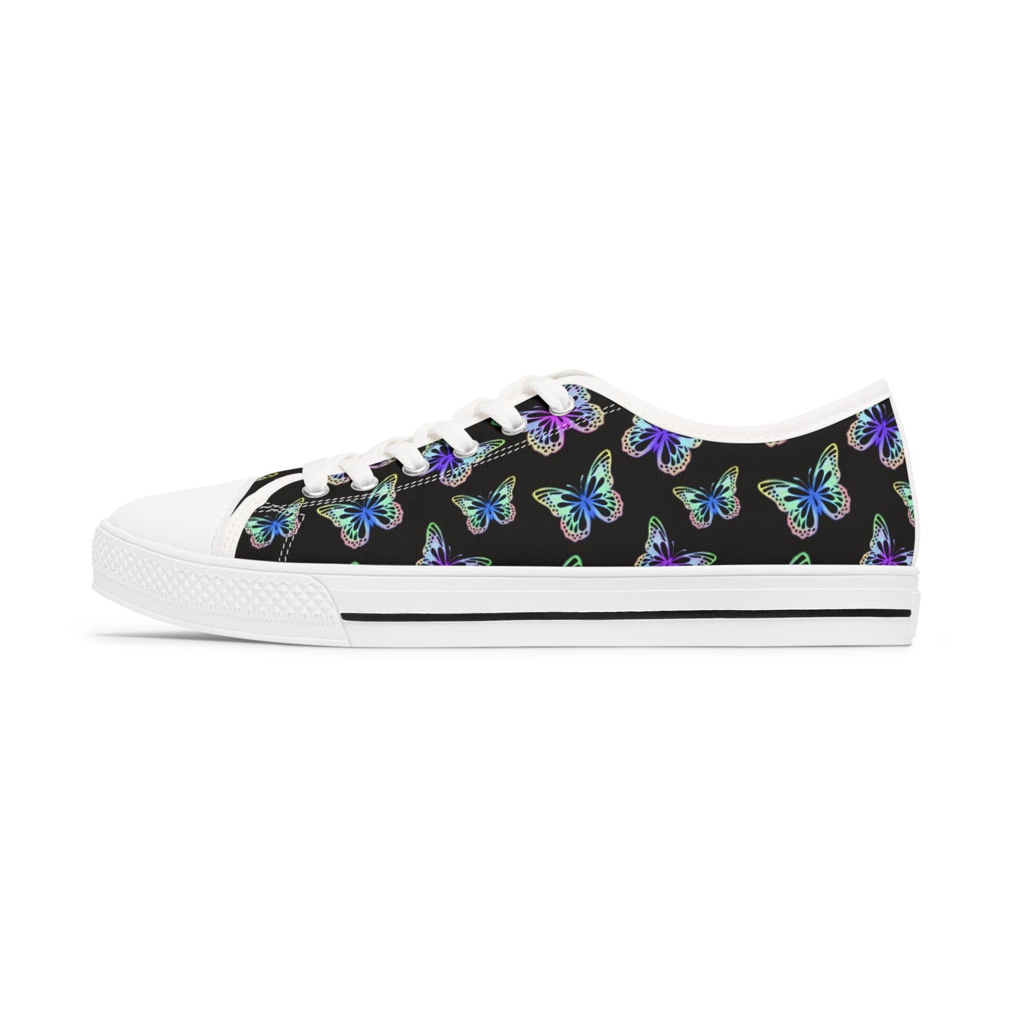 Women's Butterfly Print Low Top Sneakers