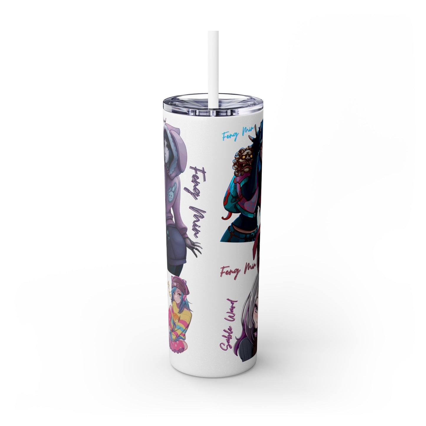 Sable Ward +Feng Min Skinny Tumbler with Straw - 20oz (Dead by Daylight)