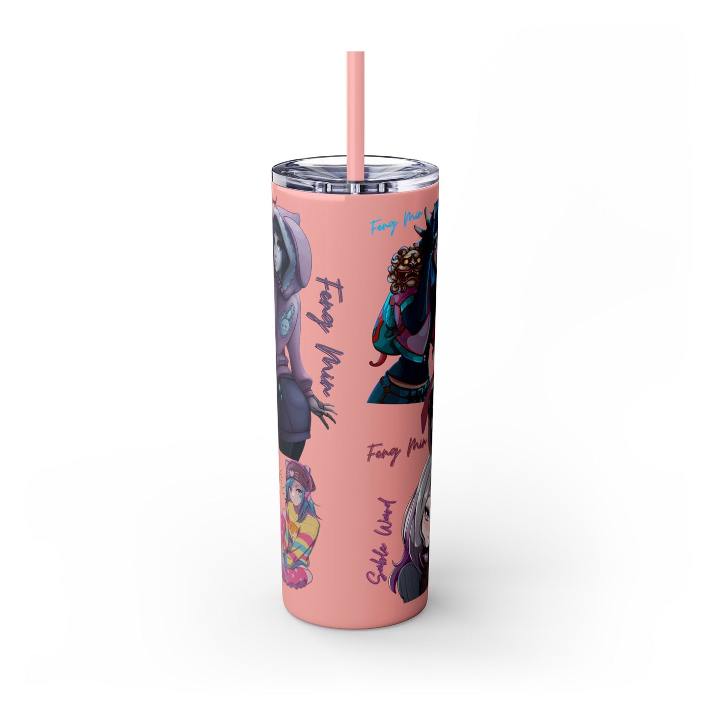 Sable Ward +Feng Min Skinny Tumbler with Straw - 20oz (Dead by Daylight)