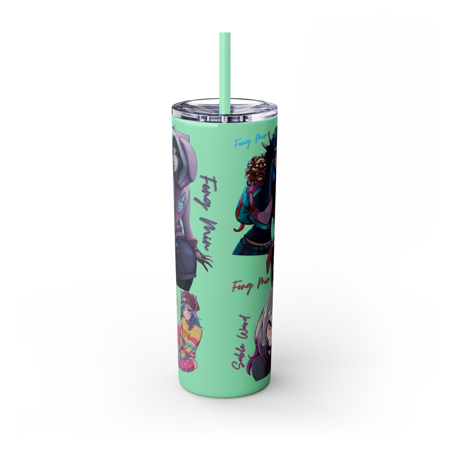 Sable Ward +Feng Min Skinny Tumbler with Straw - 20oz (Dead by Daylight)