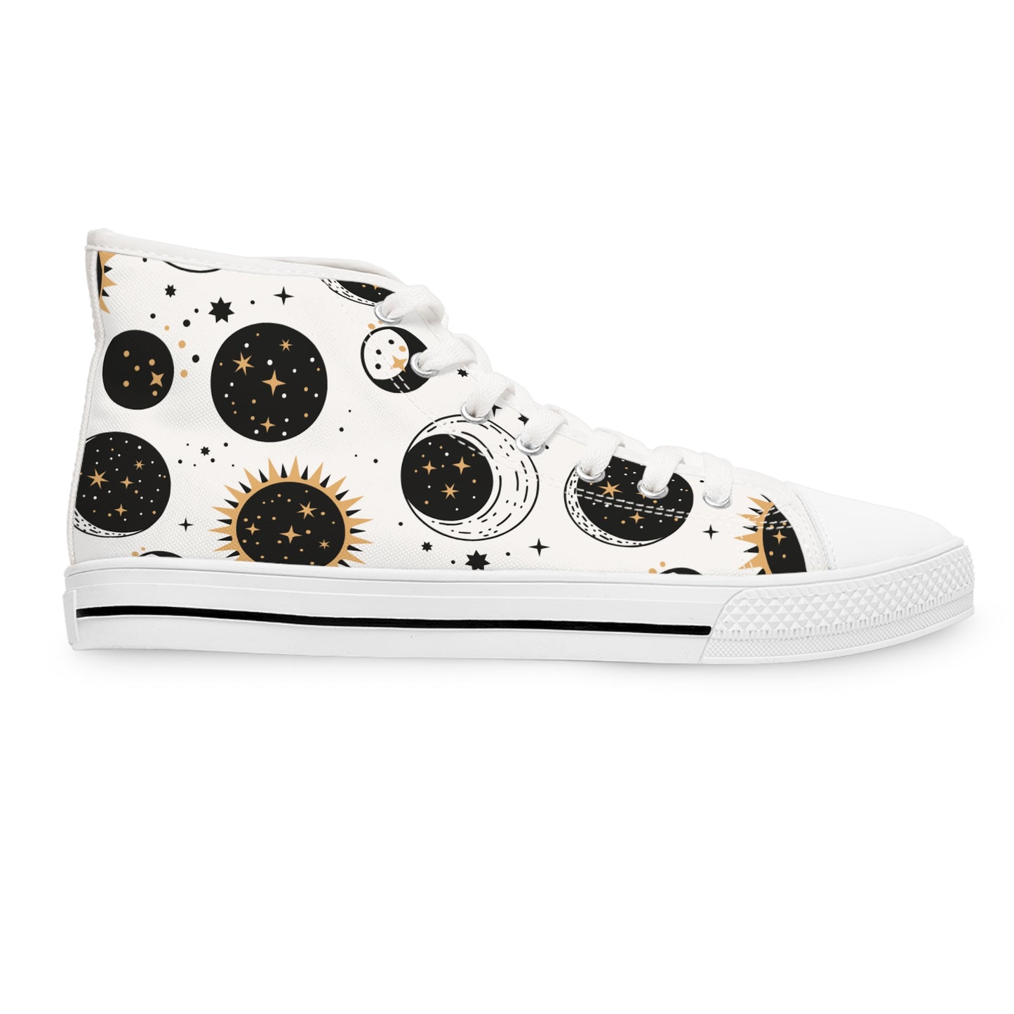 Sun and Moon Duo | Women's High Top Sneakers