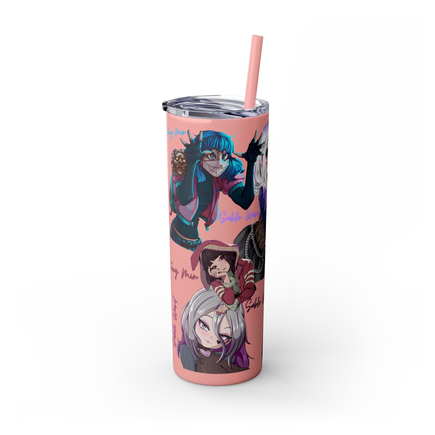 Sable Ward +Feng Min Skinny Tumbler with Straw - 20oz (Dead by Daylight)