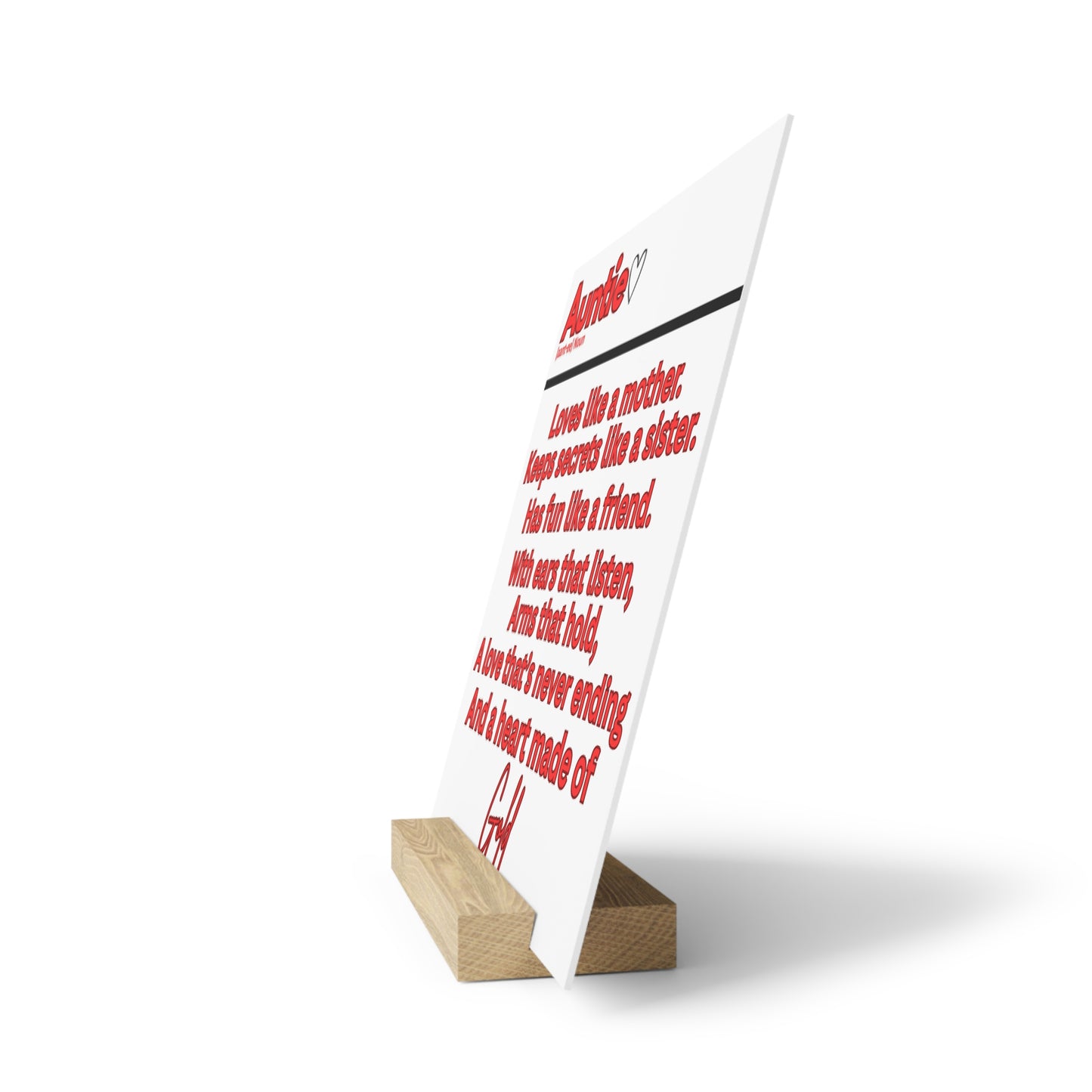 Auntie Gallery Board with Stand