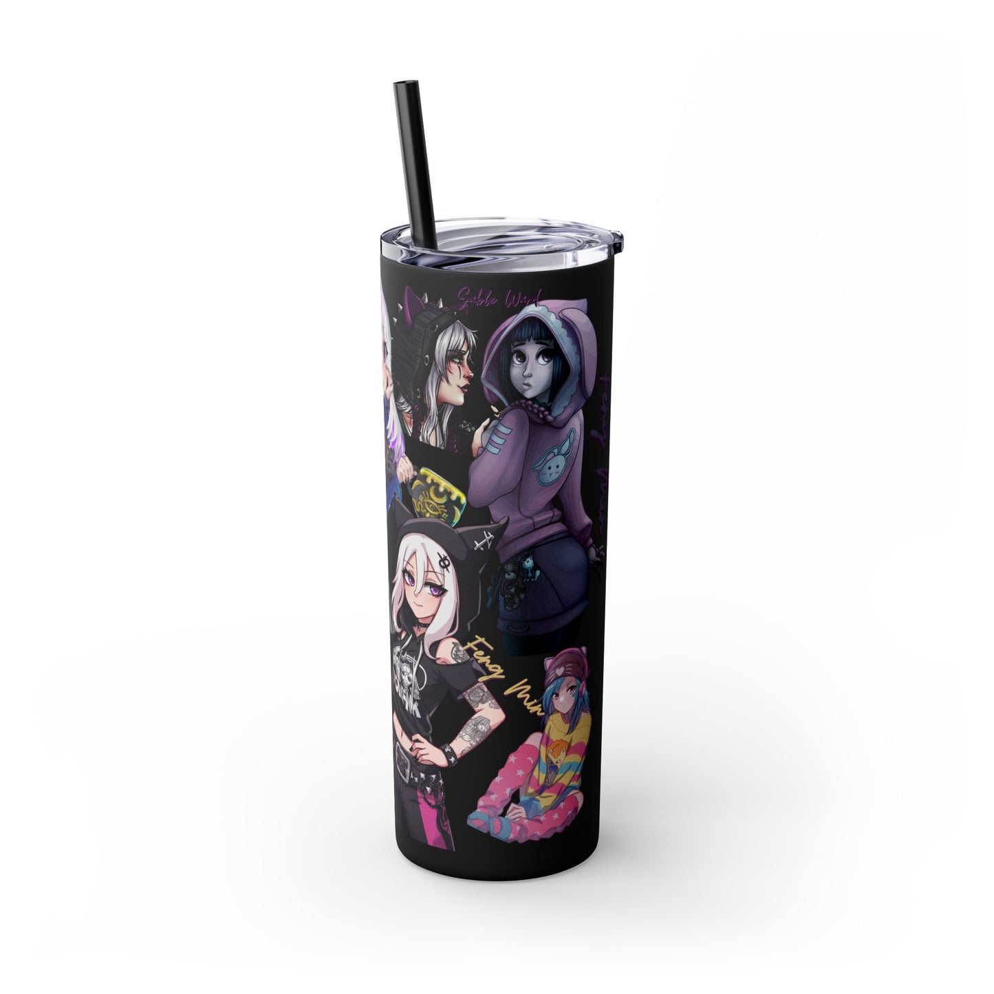 Sable Ward +Feng Min Skinny Tumbler with Straw - 20oz (Dead by Daylight)