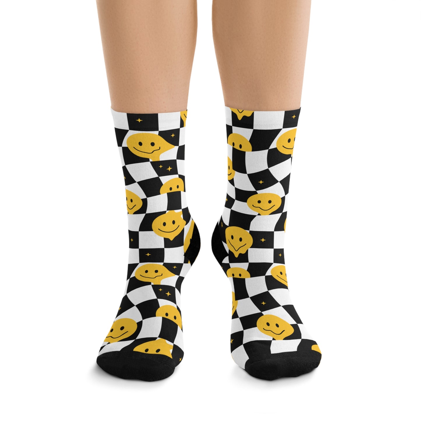 Happy Checkered Socks