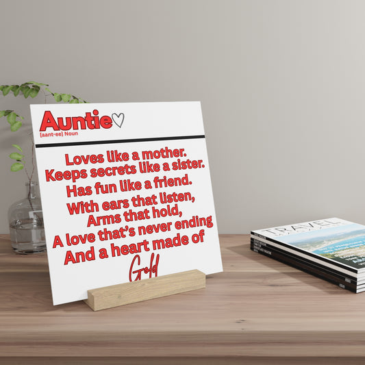 Auntie Gallery Board with Stand