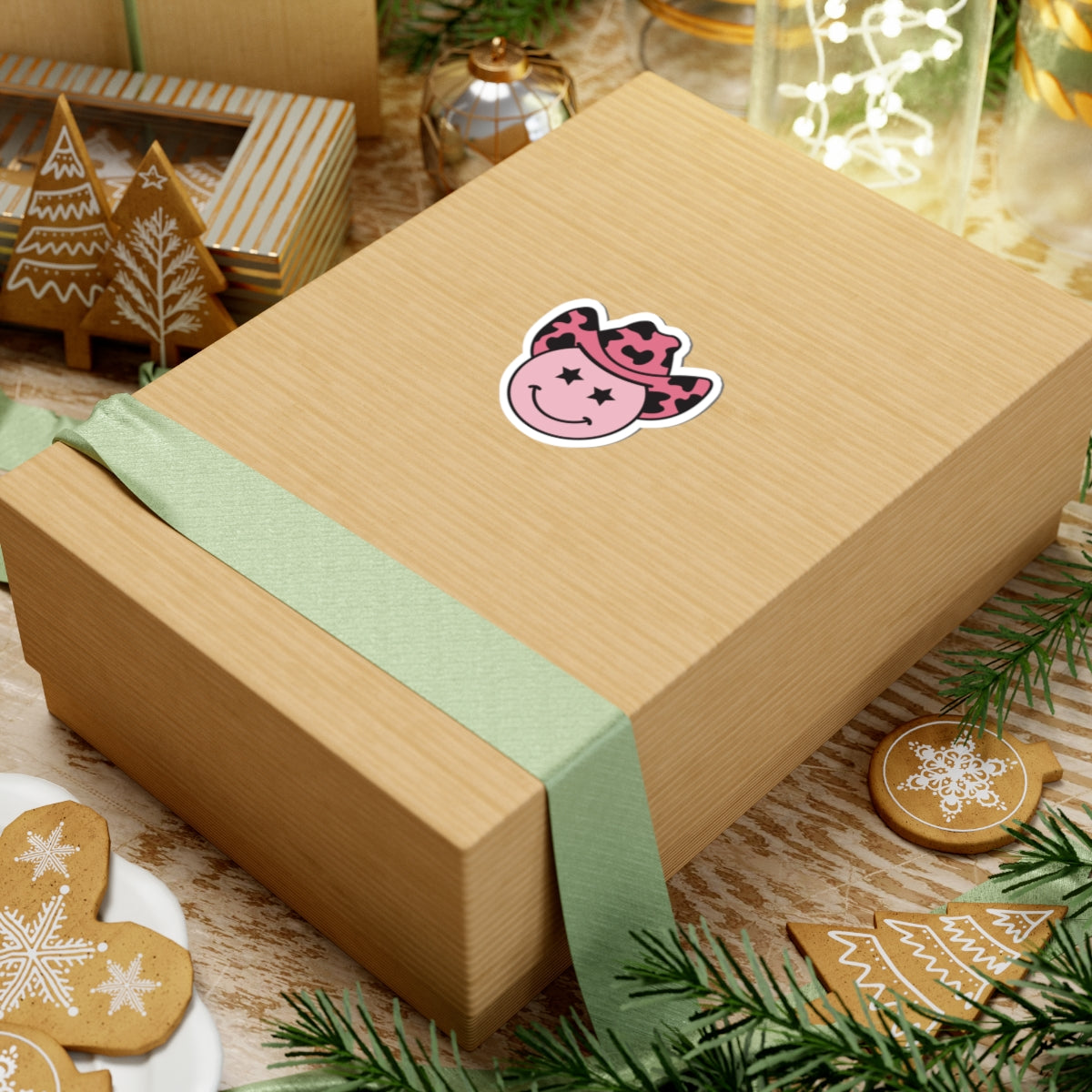 Cute Cowboy Smiley Stickers