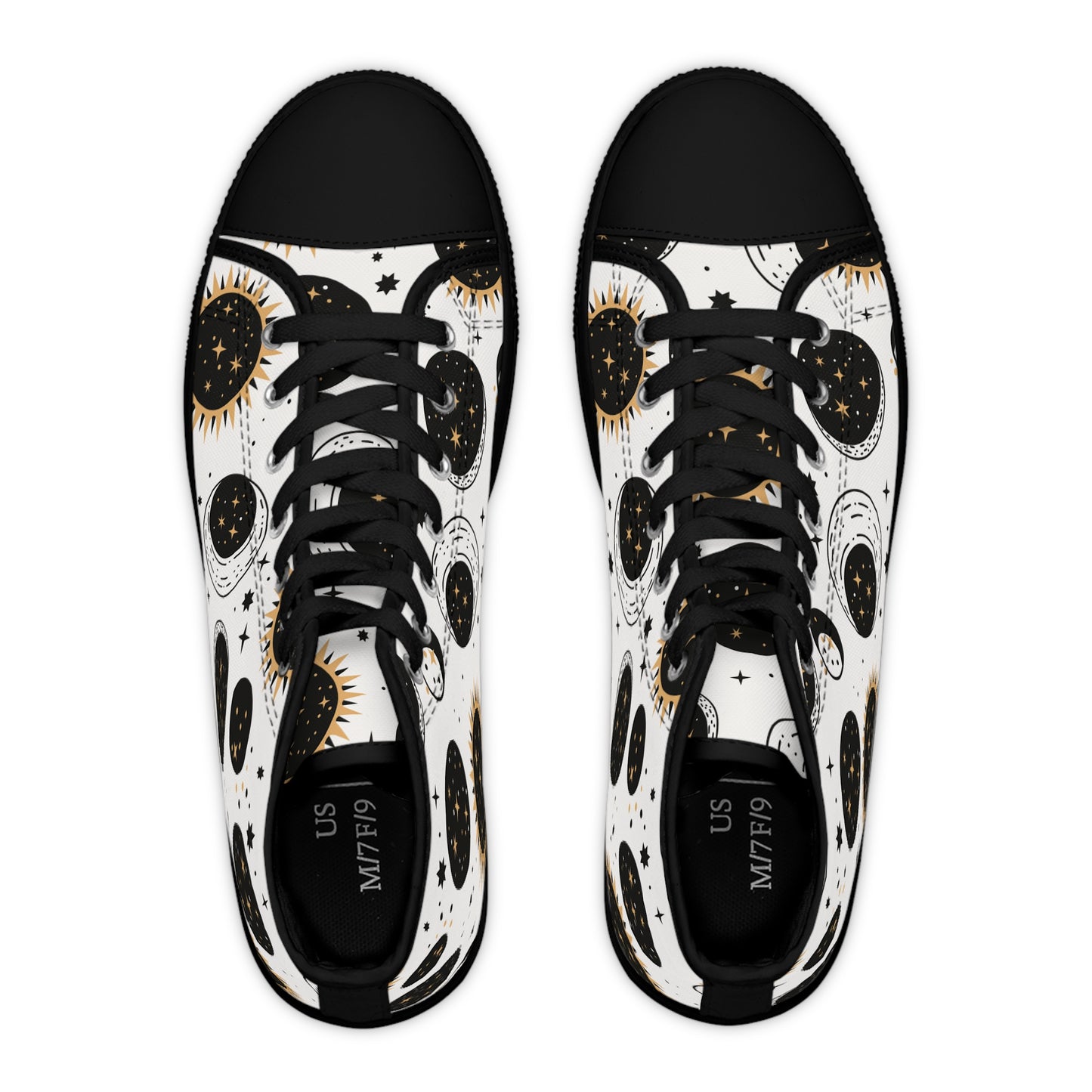 Sun and Moon Duo | Women's High Top Sneakers