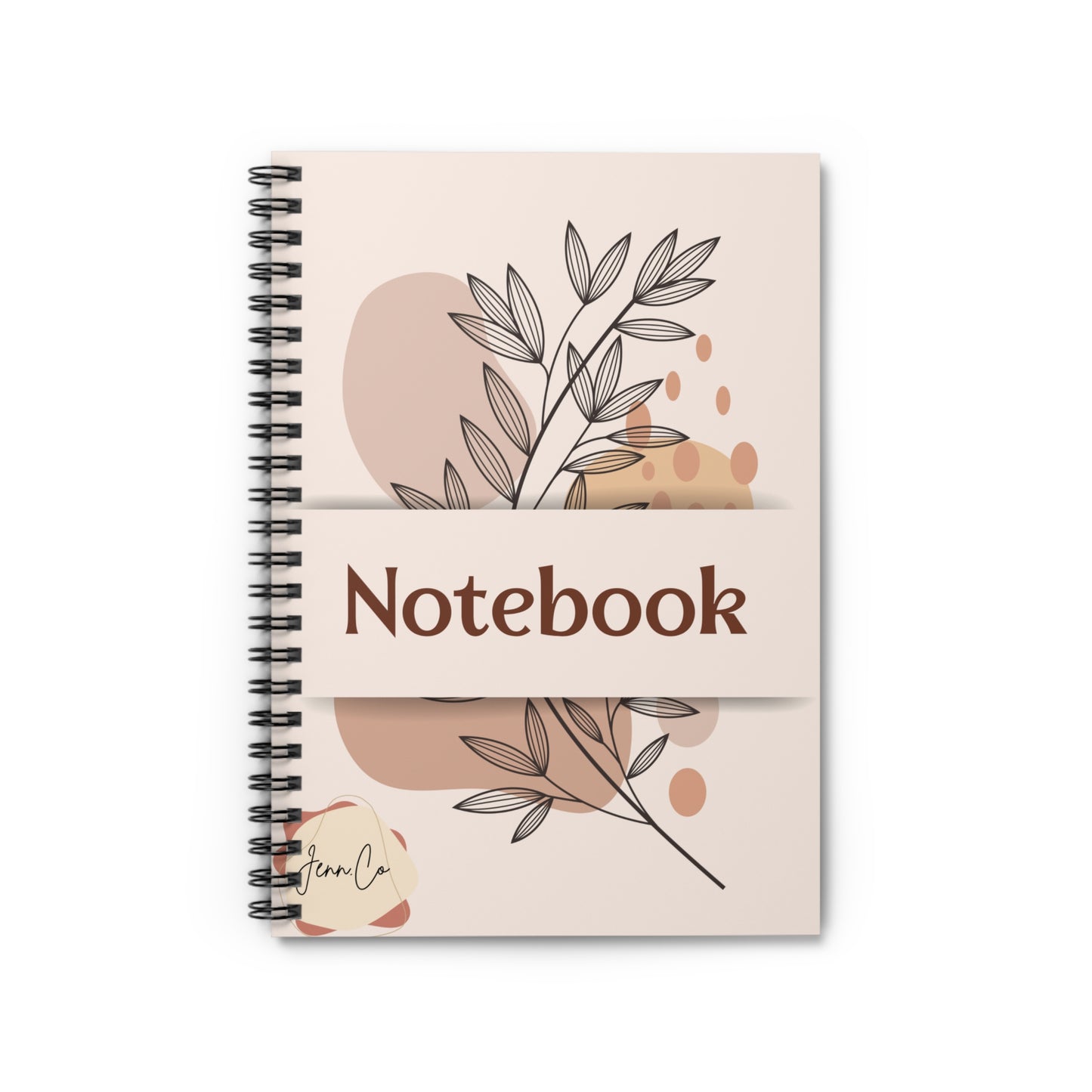 Elegant Floral Spiral Notebook