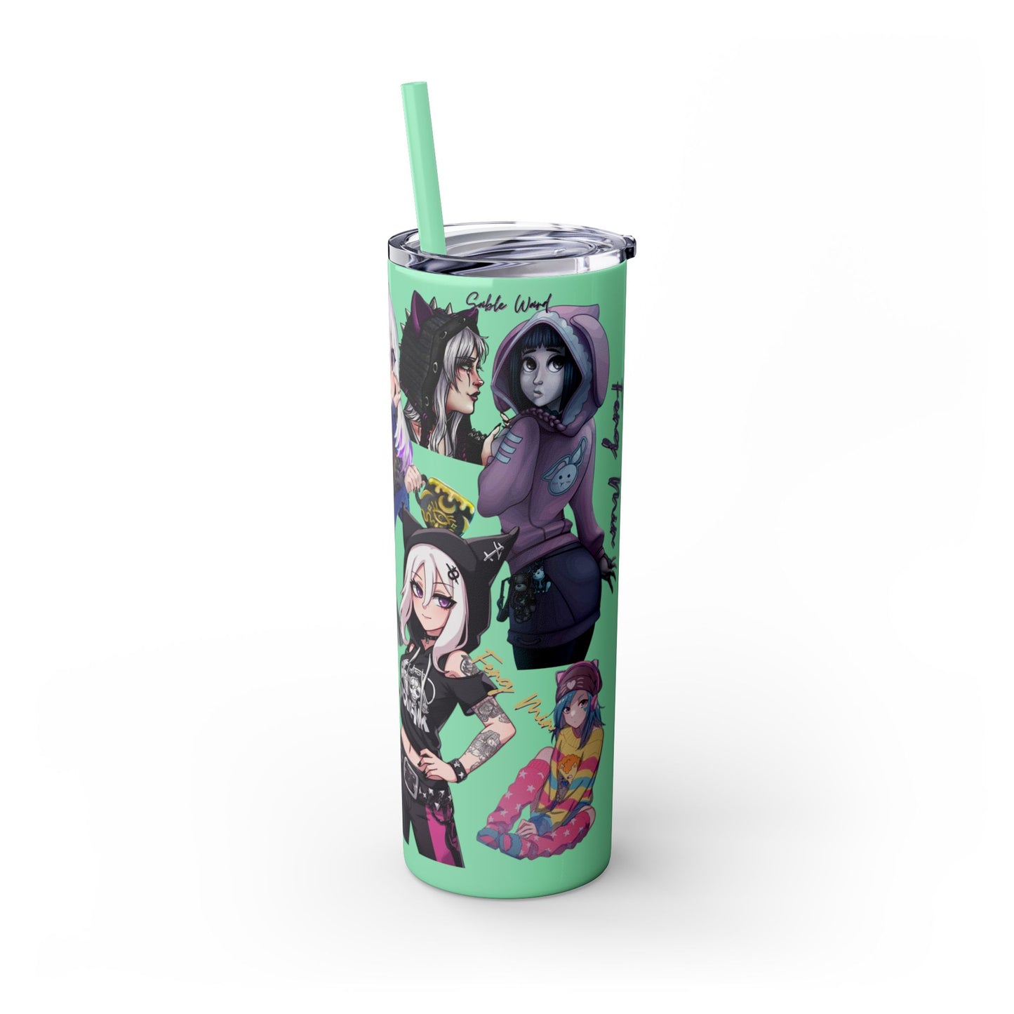 Sable Ward +Feng Min Skinny Tumbler with Straw - 20oz (Dead by Daylight)