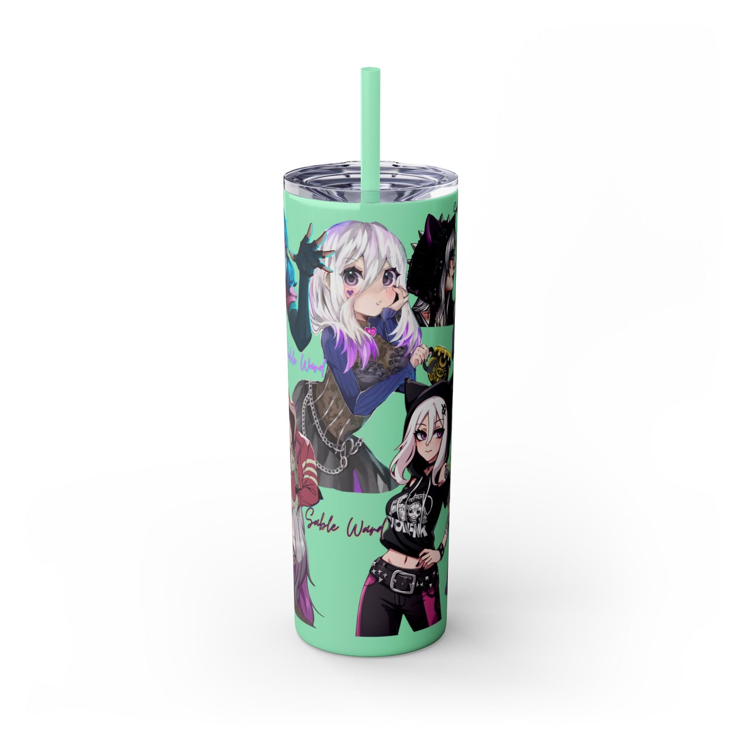 Sable Ward +Feng Min Skinny Tumbler with Straw - 20oz (Dead by Daylight)