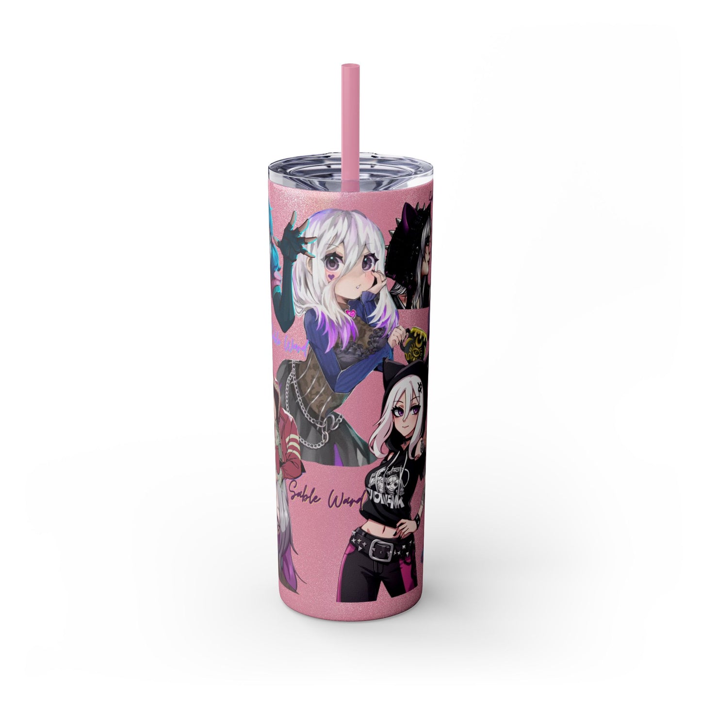 Sable Ward +Feng Min Skinny Tumbler with Straw - 20oz (Dead by Daylight)