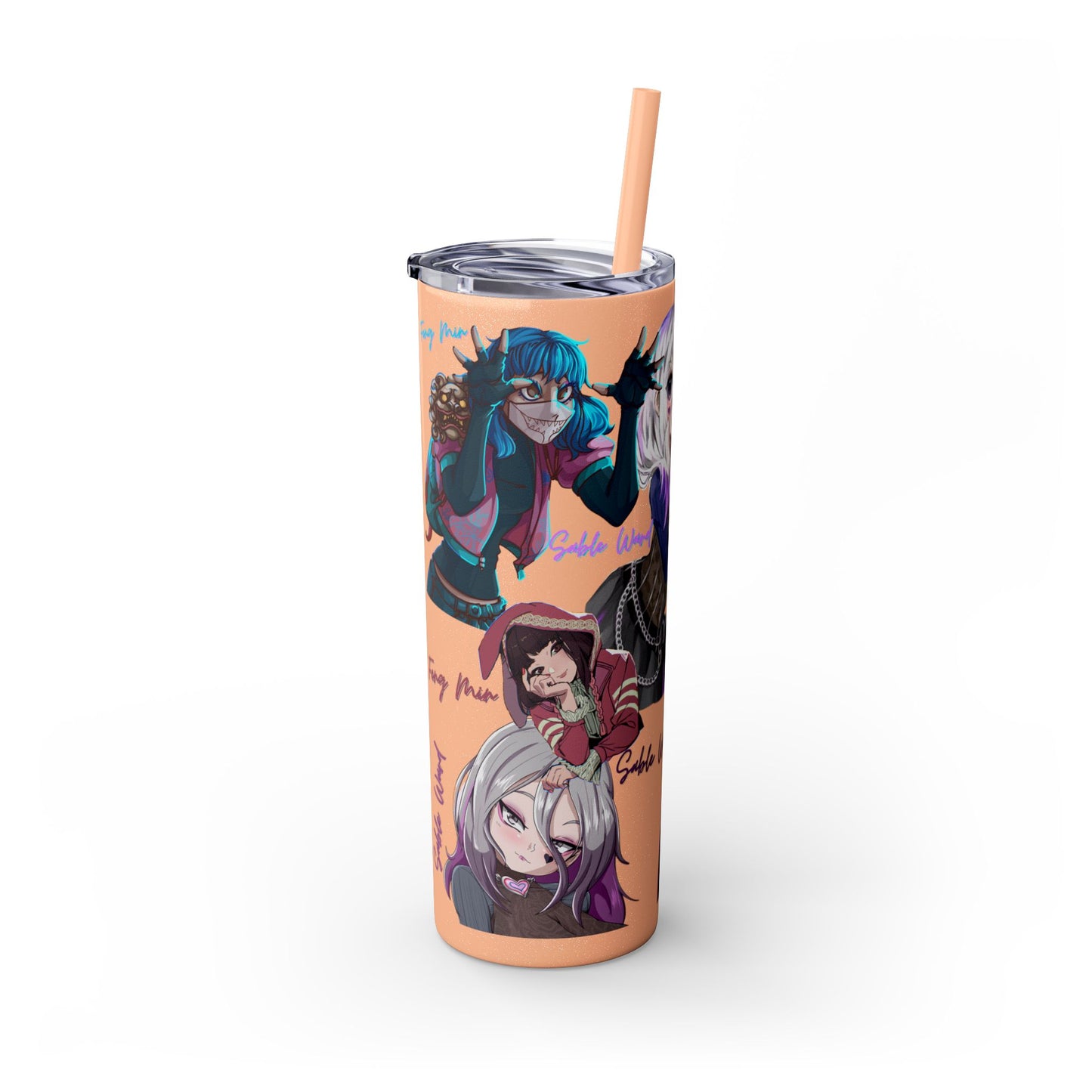Sable Ward +Feng Min Skinny Tumbler with Straw - 20oz (Dead by Daylight)