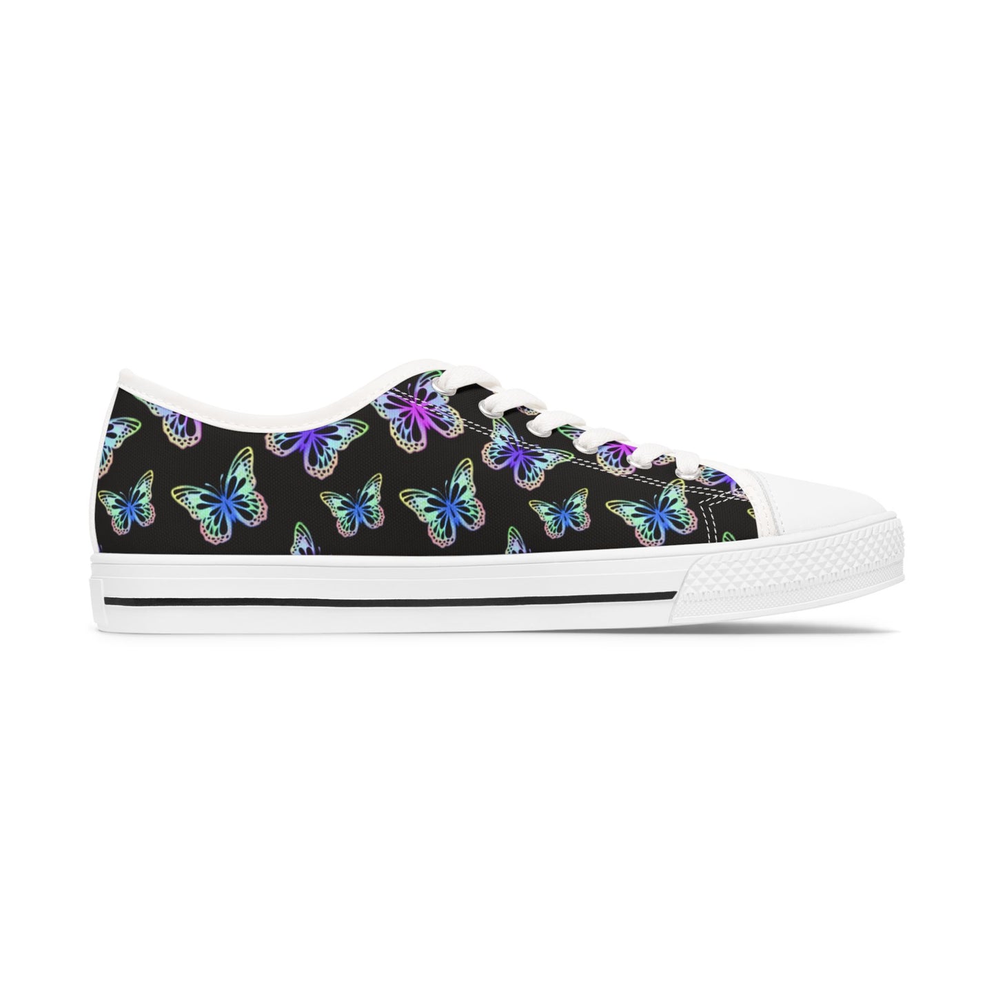 Women's Butterfly Print Low Top Sneakers