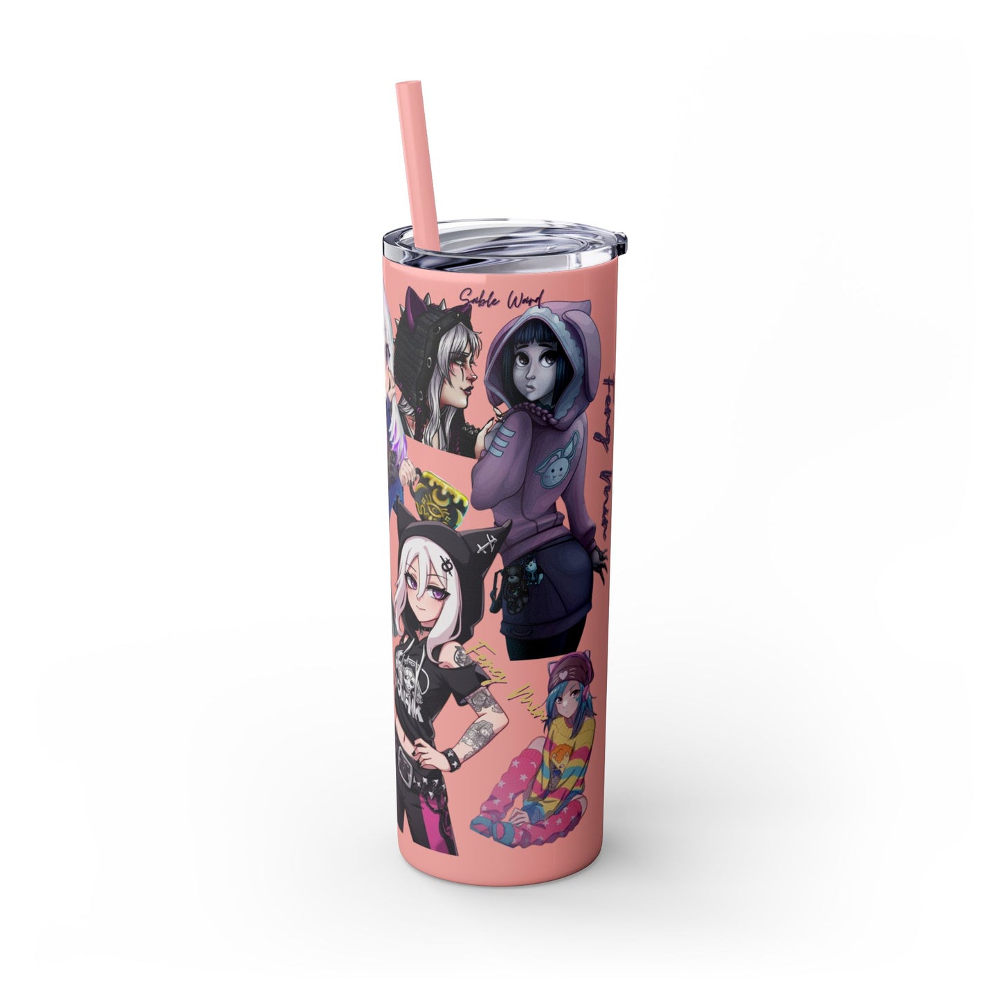 Sable Ward +Feng Min Skinny Tumbler with Straw - 20oz (Dead by Daylight)