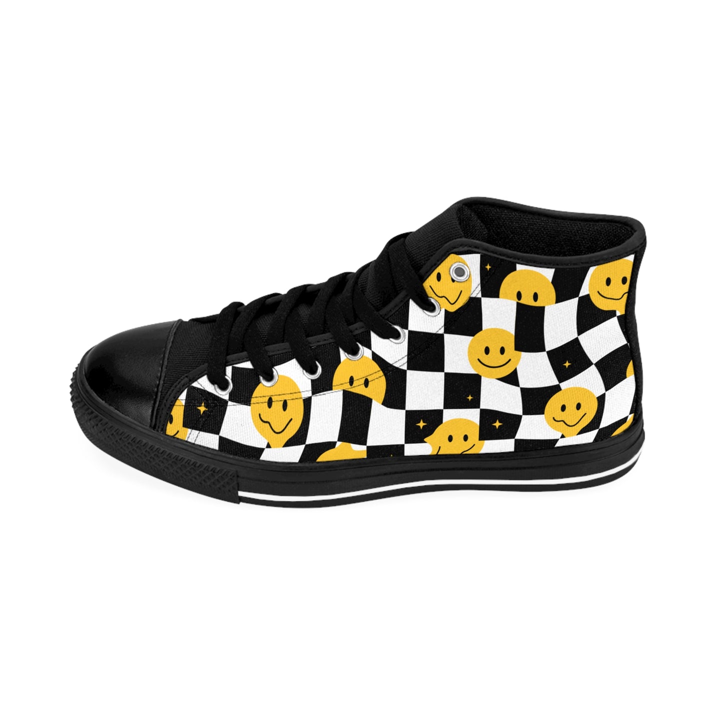 Smiley Face High-Top Sneakers | Men