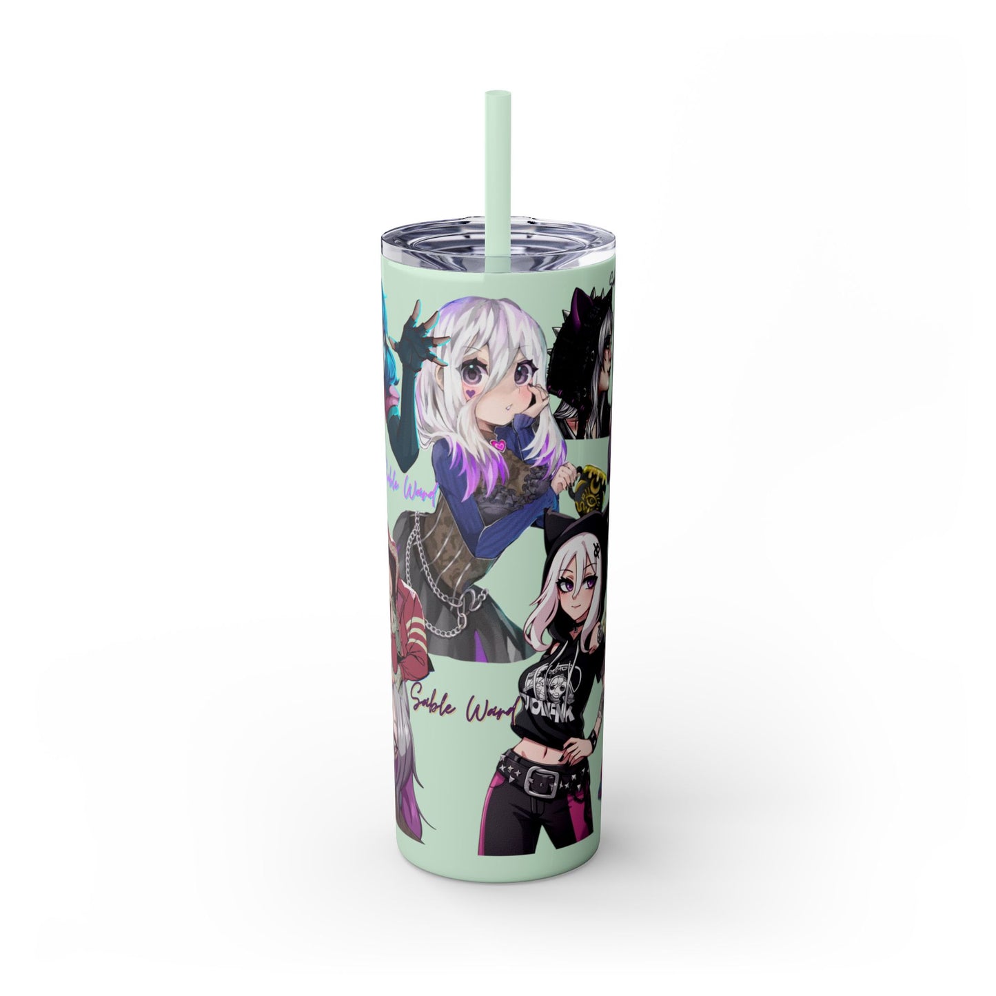 Sable Ward +Feng Min Skinny Tumbler with Straw - 20oz (Dead by Daylight)
