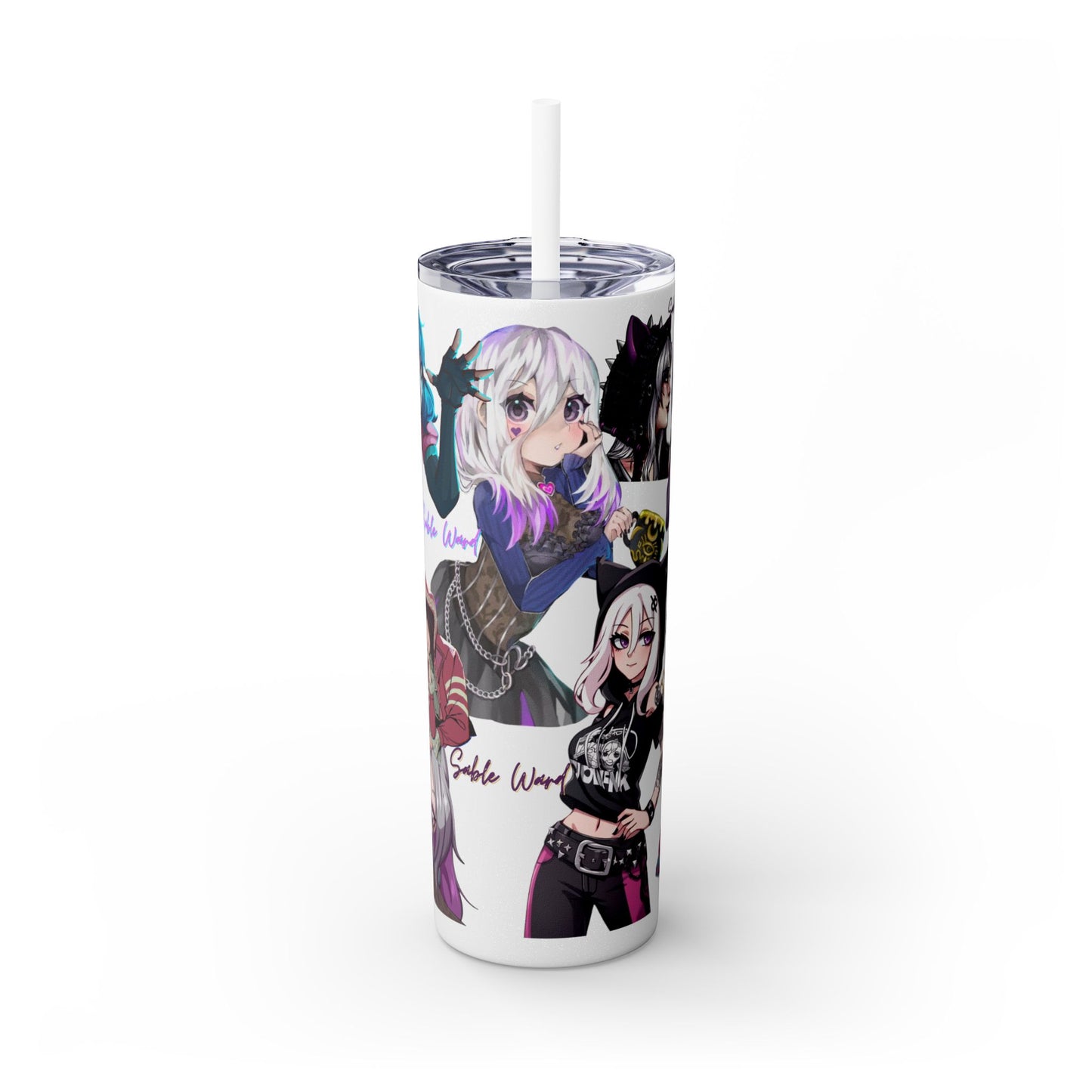 Sable Ward +Feng Min Skinny Tumbler with Straw - 20oz (Dead by Daylight)