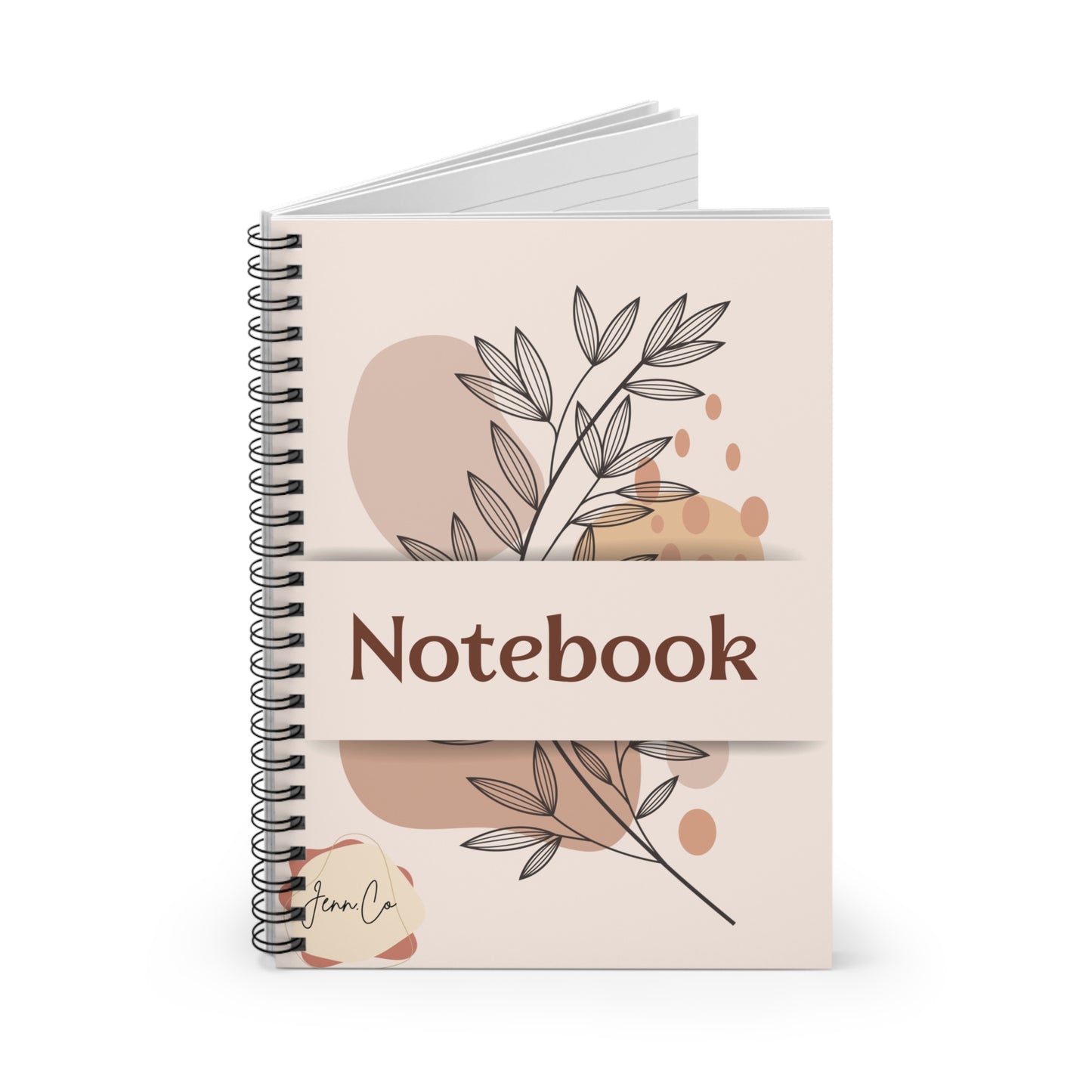 Elegant Floral Spiral Notebook