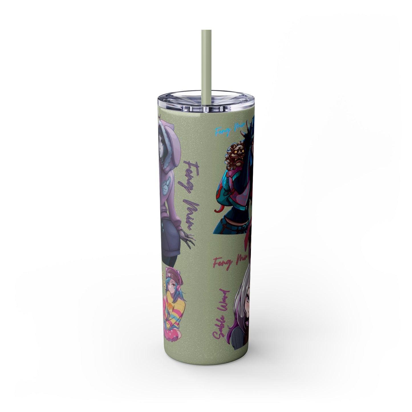 Sable Ward +Feng Min Skinny Tumbler with Straw - 20oz (Dead by Daylight)