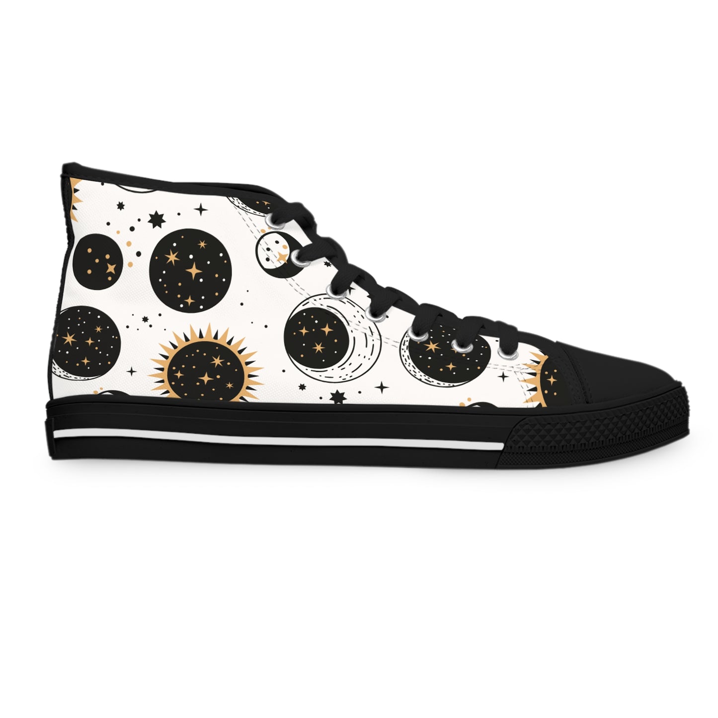 Sun and Moon Duo | Women's High Top Sneakers