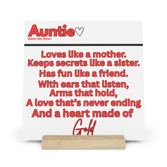 Auntie Gallery Board with Stand