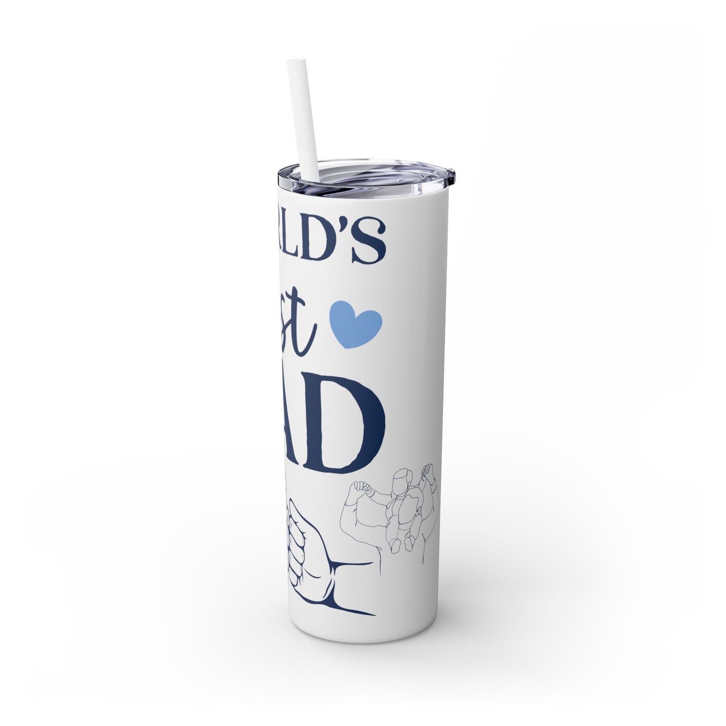 World's Best Dad Skinny Tumbler