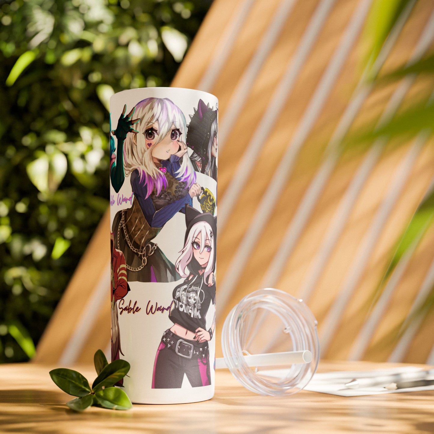 Sable Ward +Feng Min Skinny Tumbler with Straw - 20oz (Dead by Daylight)