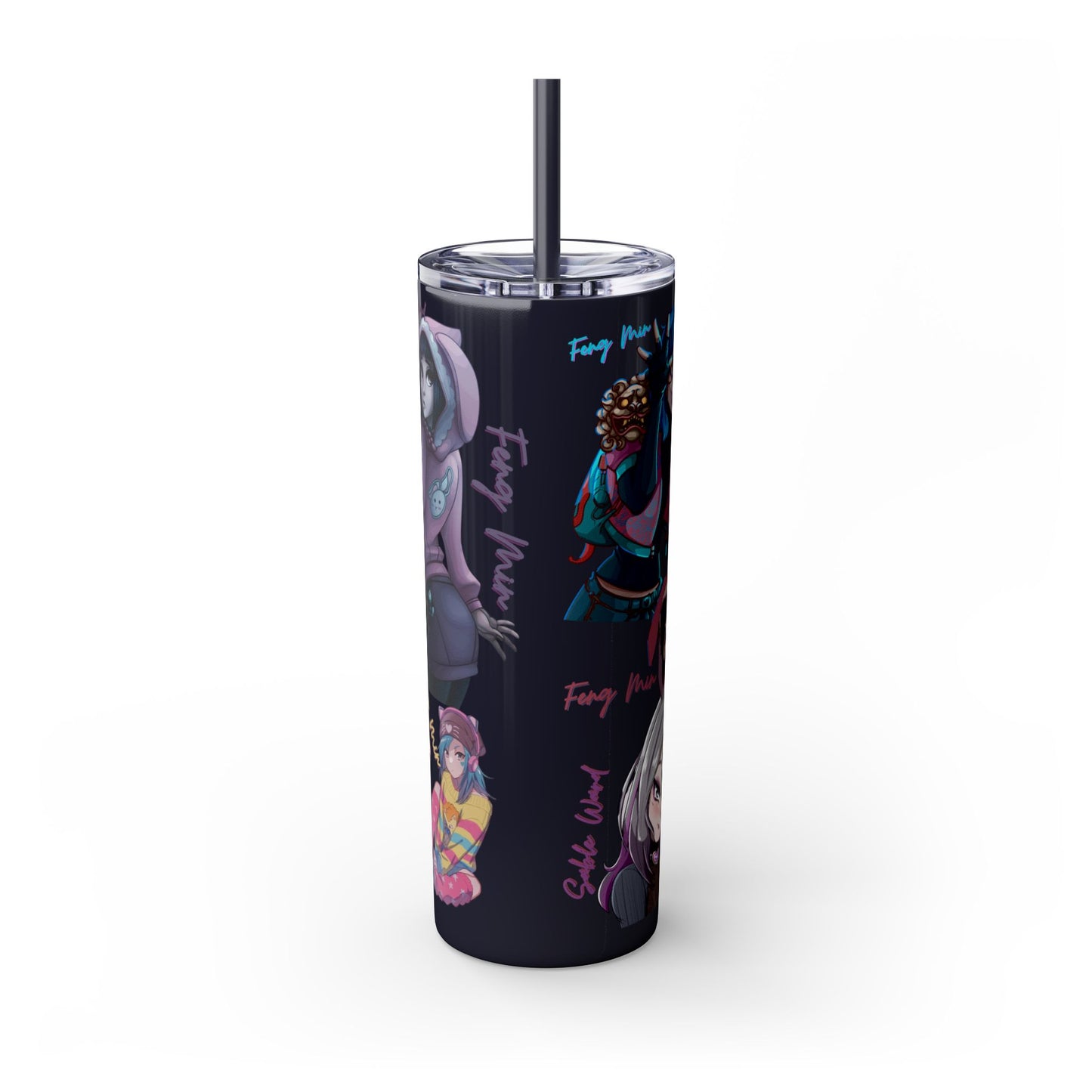 Sable Ward +Feng Min Skinny Tumbler with Straw - 20oz (Dead by Daylight)