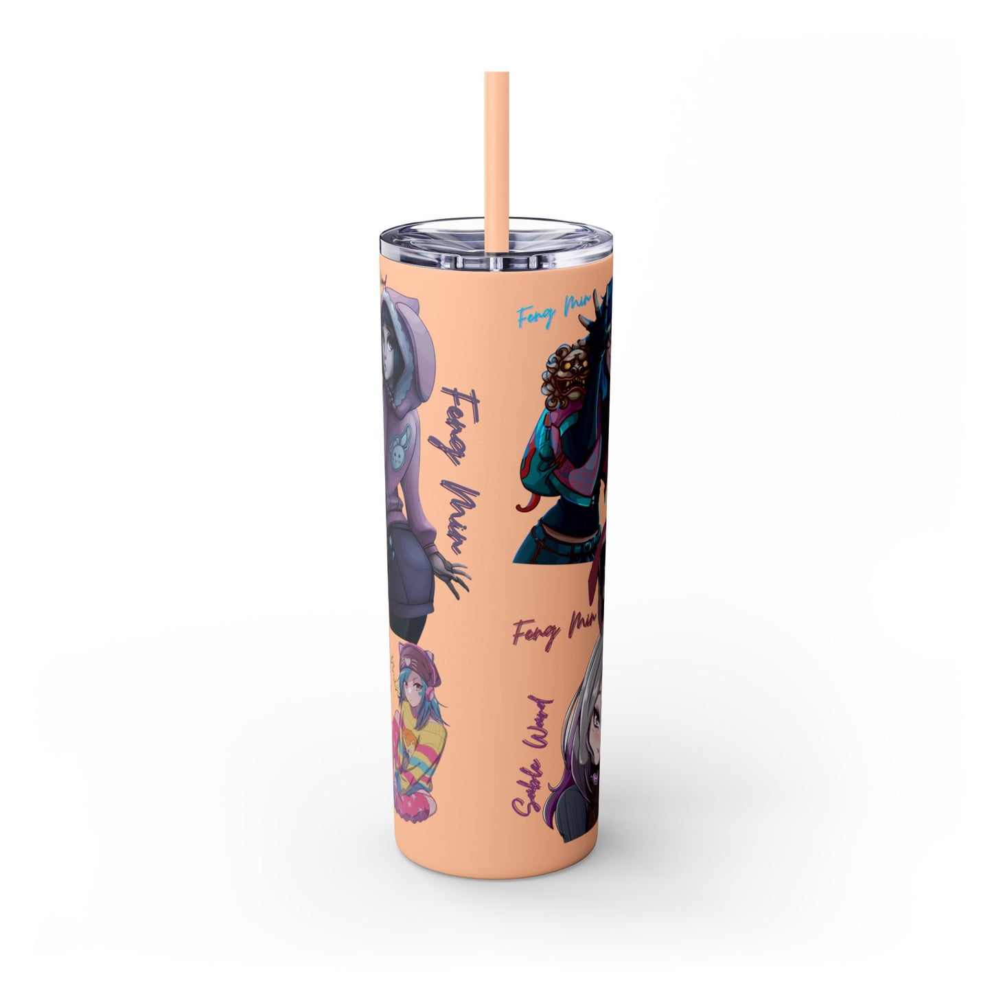 Sable Ward +Feng Min Skinny Tumbler with Straw - 20oz (Dead by Daylight)