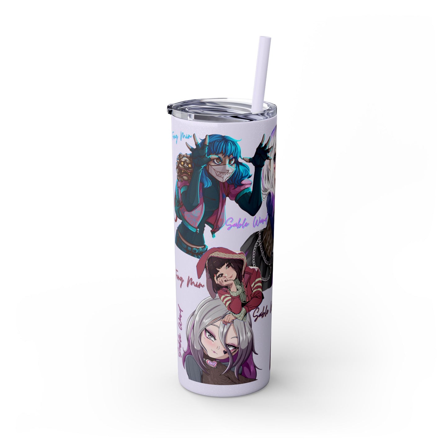 Sable Ward +Feng Min Skinny Tumbler with Straw - 20oz (Dead by Daylight)