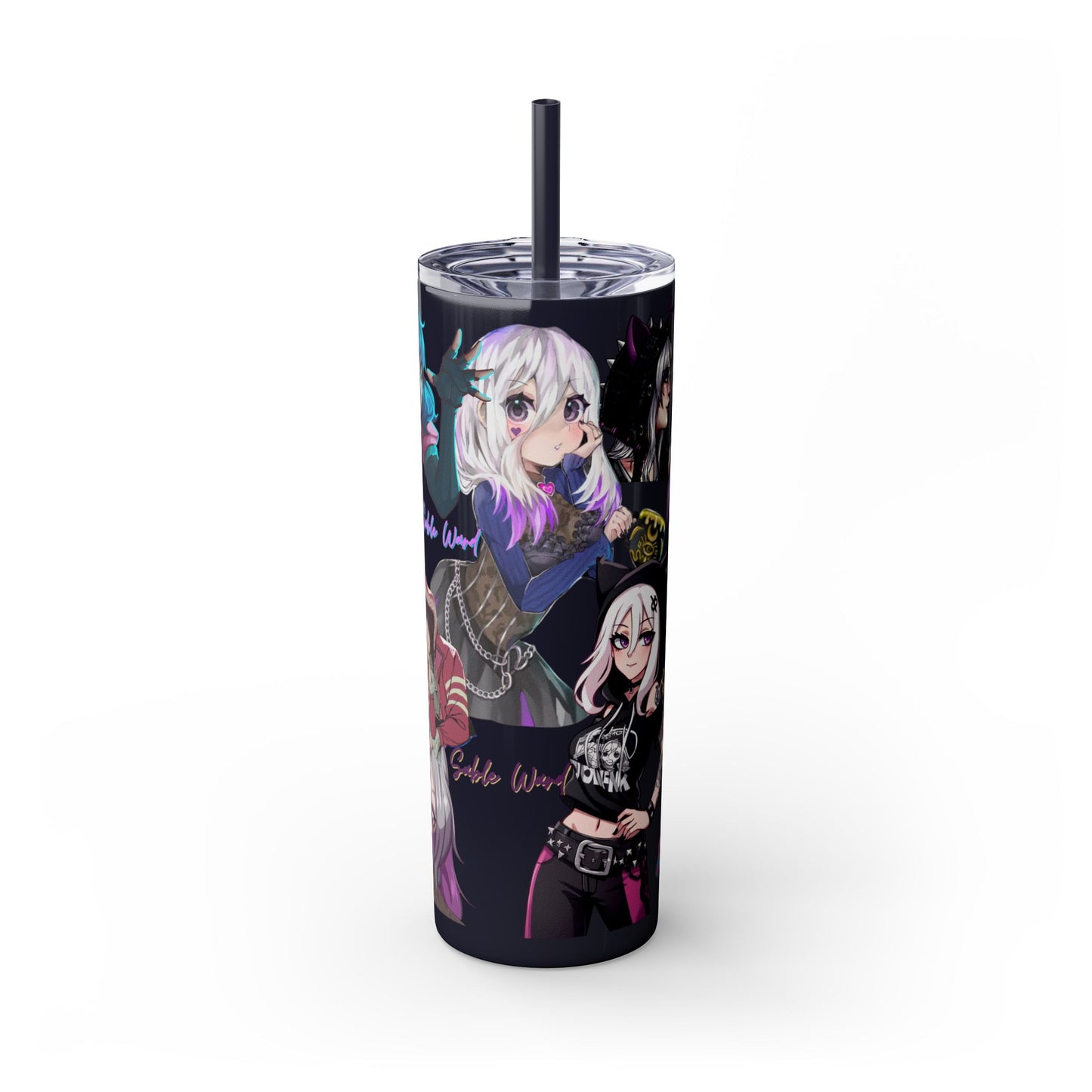 Sable Ward +Feng Min Skinny Tumbler with Straw - 20oz (Dead by Daylight)