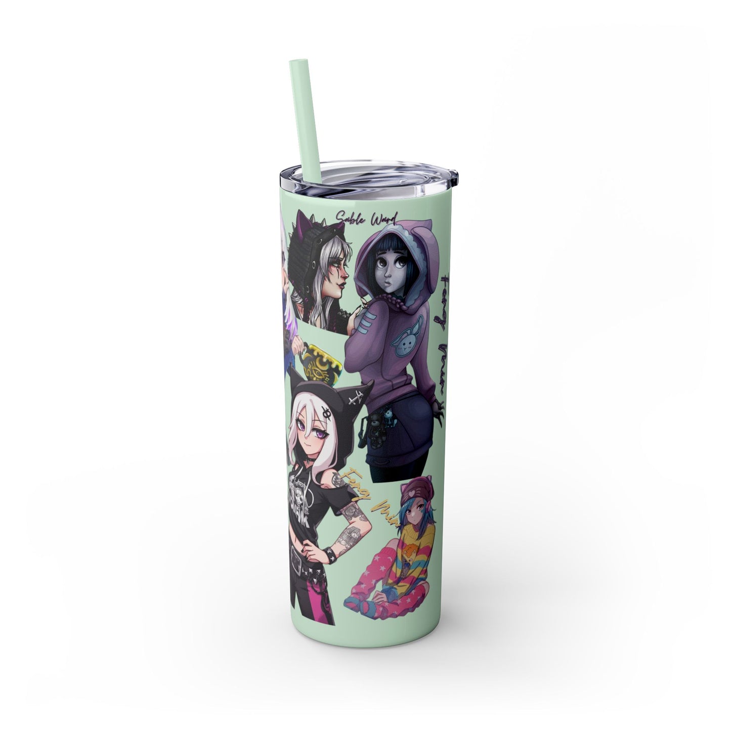 Sable Ward +Feng Min Skinny Tumbler with Straw - 20oz (Dead by Daylight)