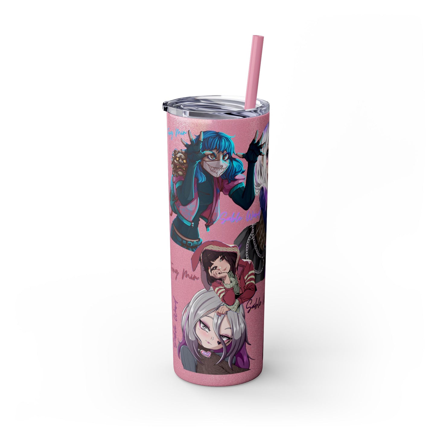 Sable Ward +Feng Min Skinny Tumbler with Straw - 20oz (Dead by Daylight)