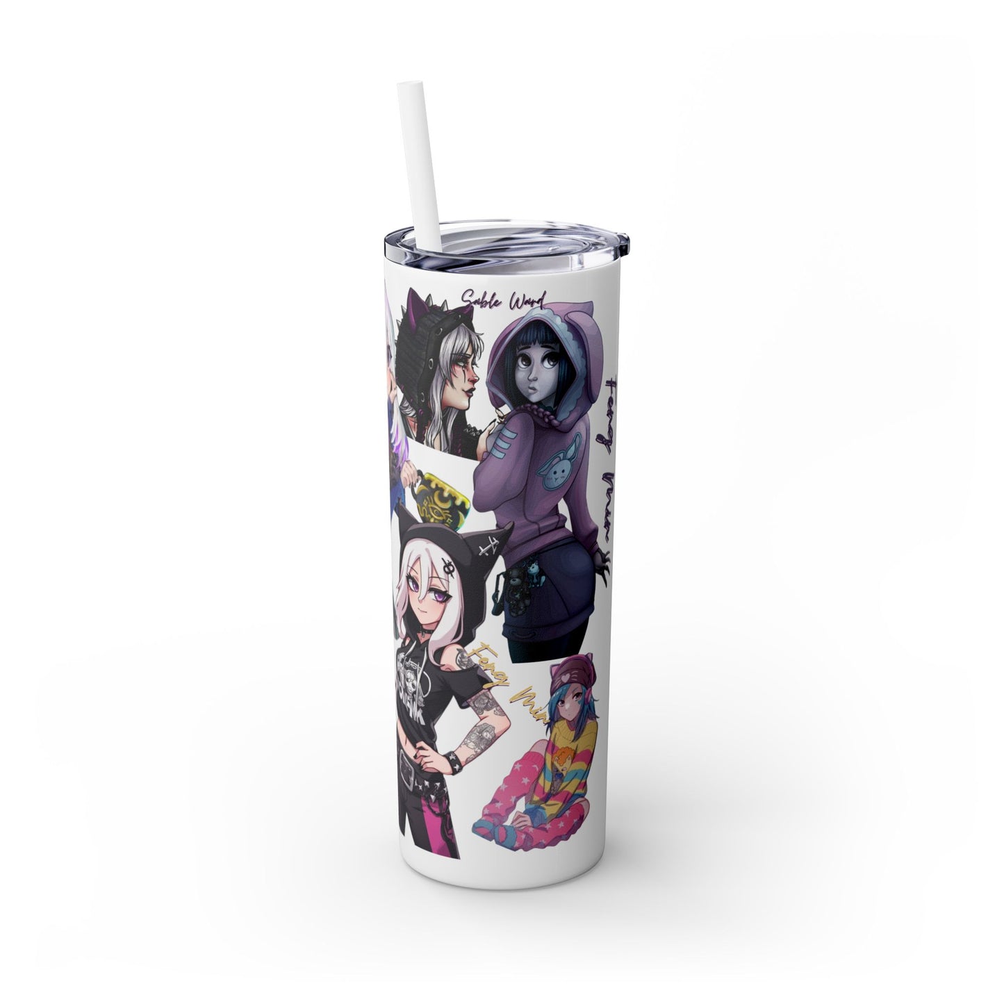 Sable Ward +Feng Min Skinny Tumbler with Straw - 20oz (Dead by Daylight)
