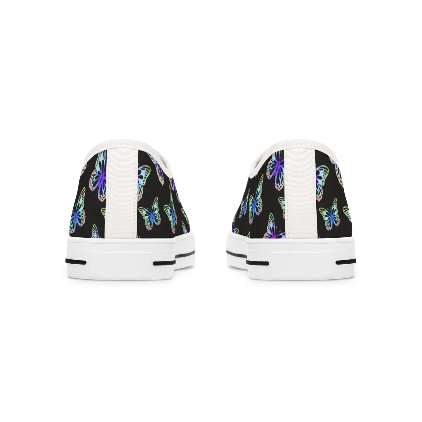 Women's Butterfly Print Low Top Sneakers