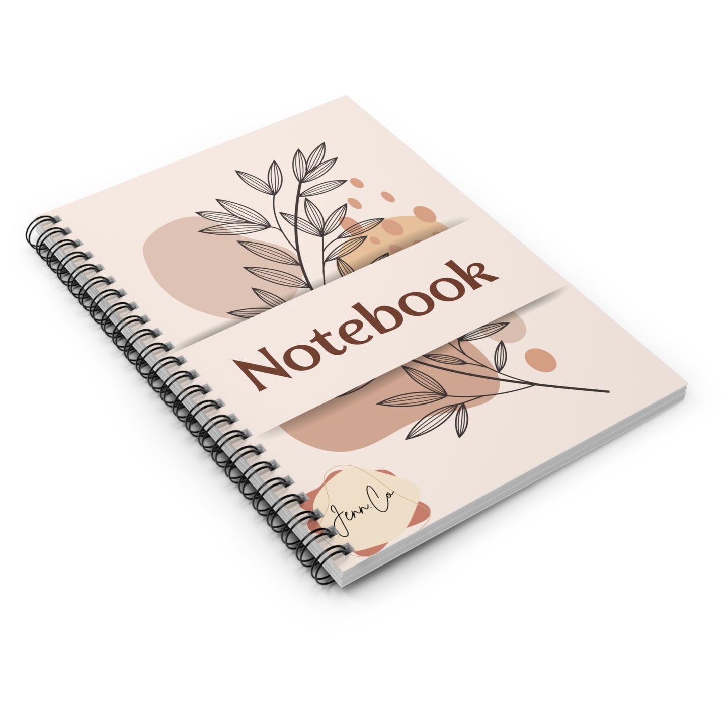 Elegant Floral Spiral Notebook