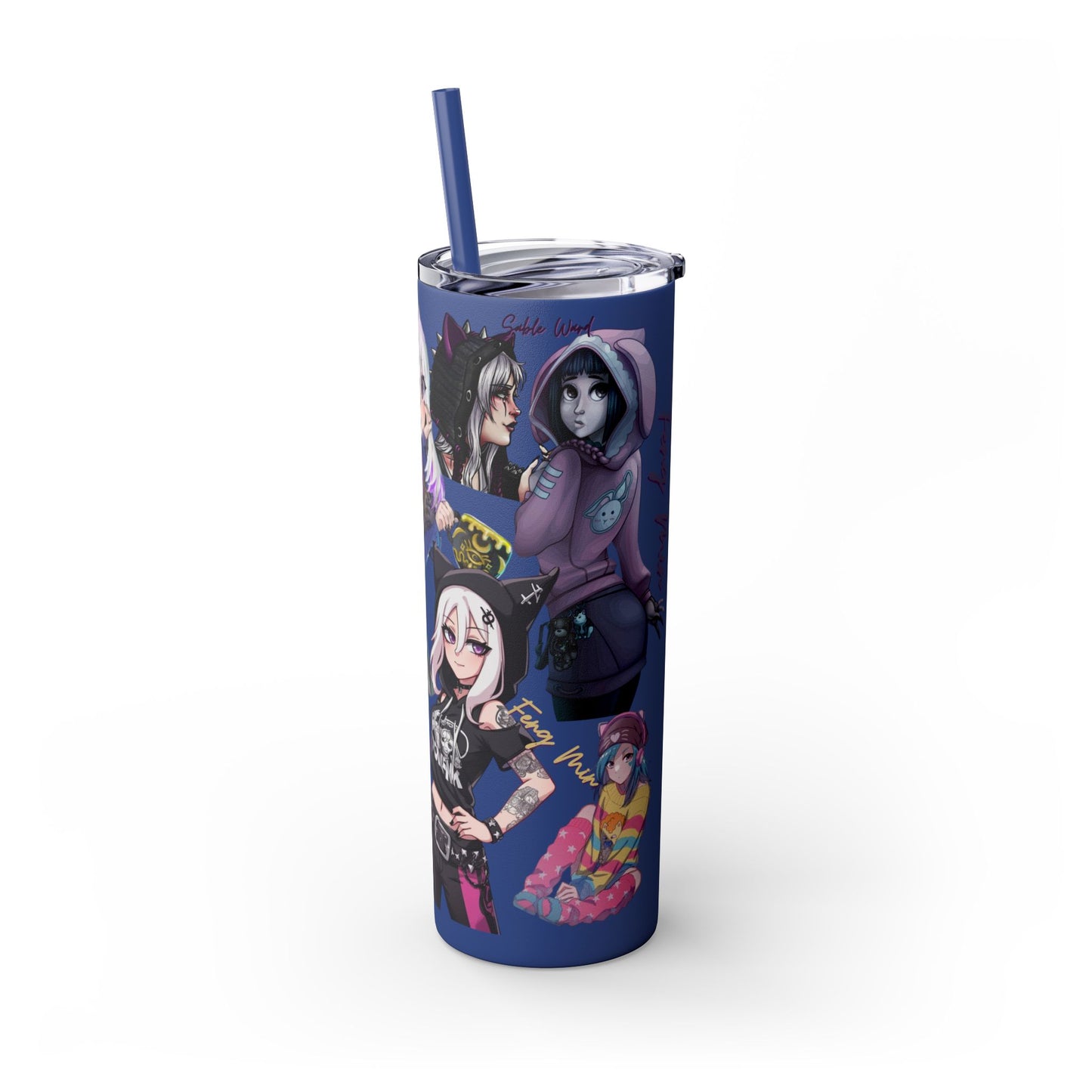 Sable Ward +Feng Min Skinny Tumbler with Straw - 20oz (Dead by Daylight)