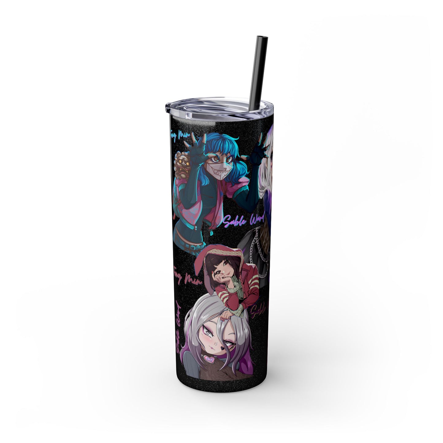 Sable Ward +Feng Min Skinny Tumbler with Straw - 20oz (Dead by Daylight)