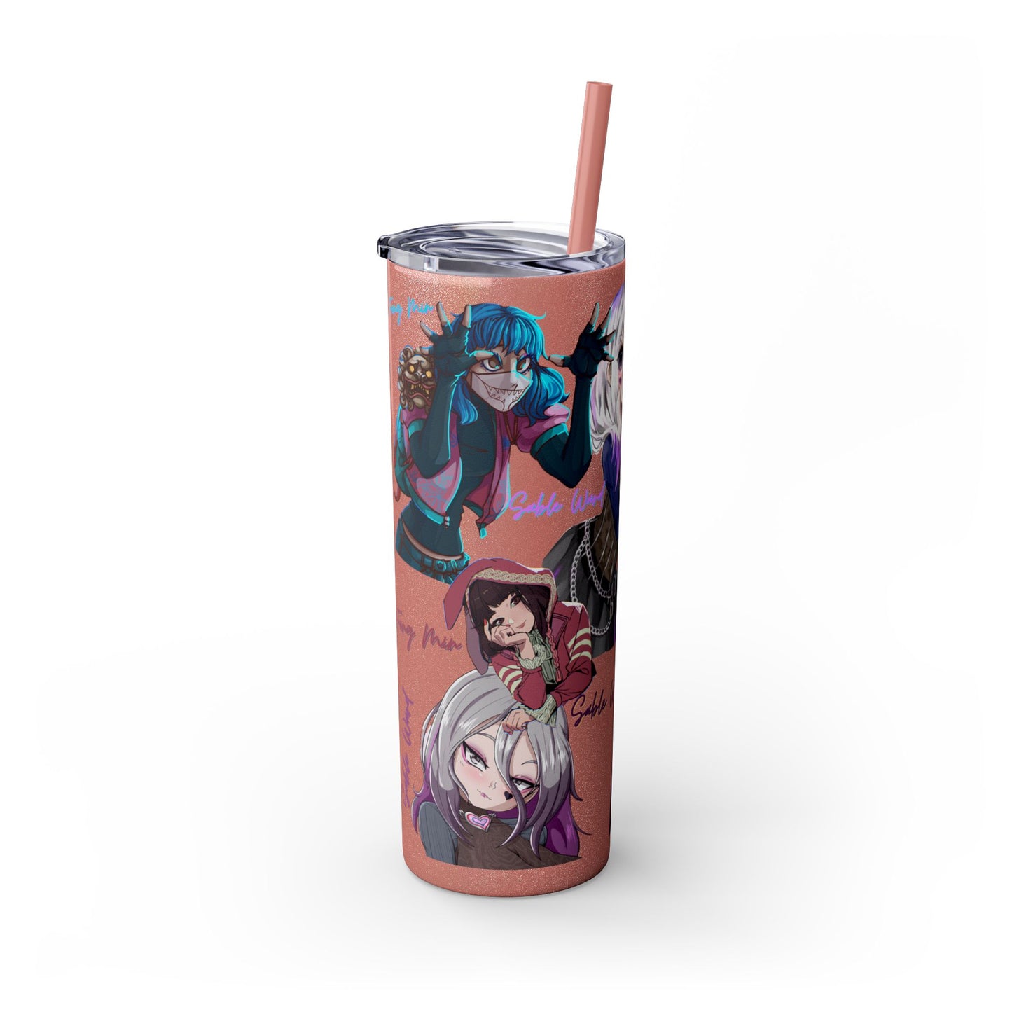 Sable Ward +Feng Min Skinny Tumbler with Straw - 20oz (Dead by Daylight)