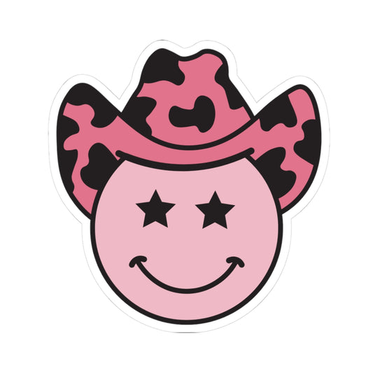 Cute Cowboy Smiley Stickers