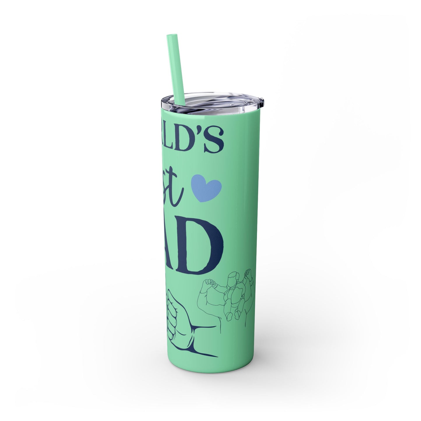 World's Best Dad Skinny Tumbler