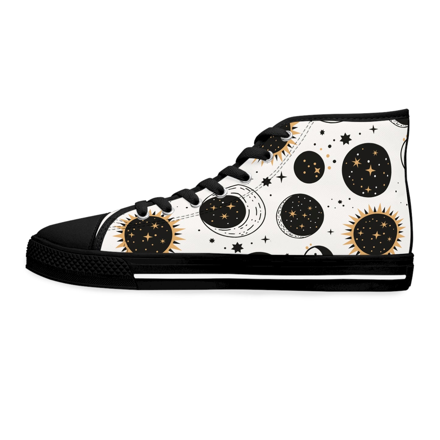 Sun and Moon Duo | Women's High Top Sneakers