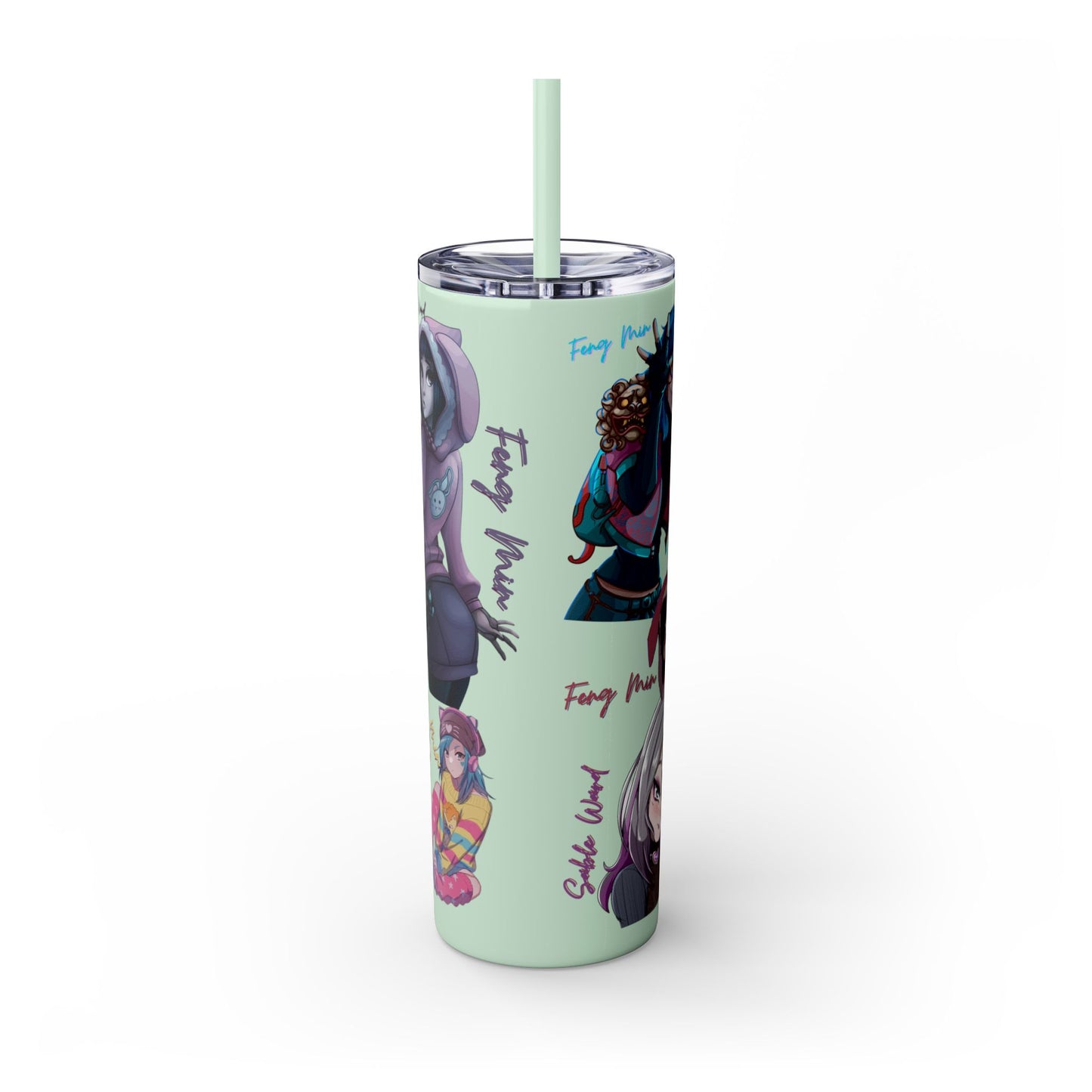 Sable Ward +Feng Min Skinny Tumbler with Straw - 20oz (Dead by Daylight)
