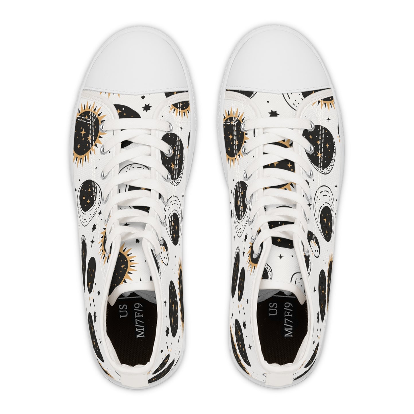 Sun and Moon Duo | Women's High Top Sneakers