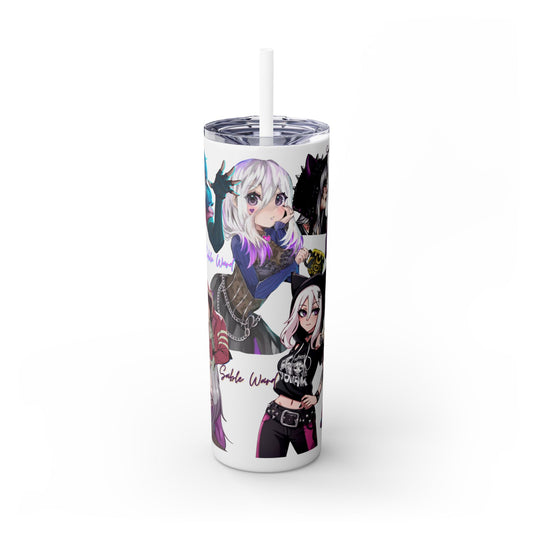 Sable Ward +Feng Min Skinny Tumbler with Straw - 20oz (Dead by Daylight)