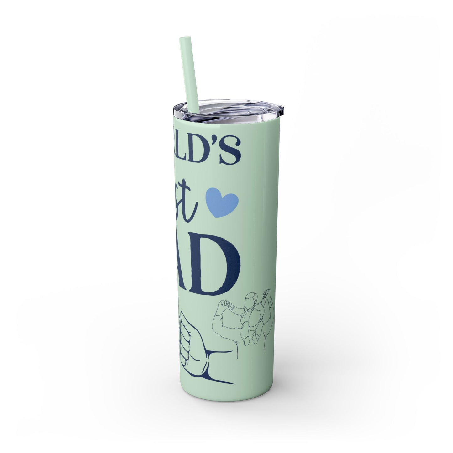 World's Best Dad Skinny Tumbler