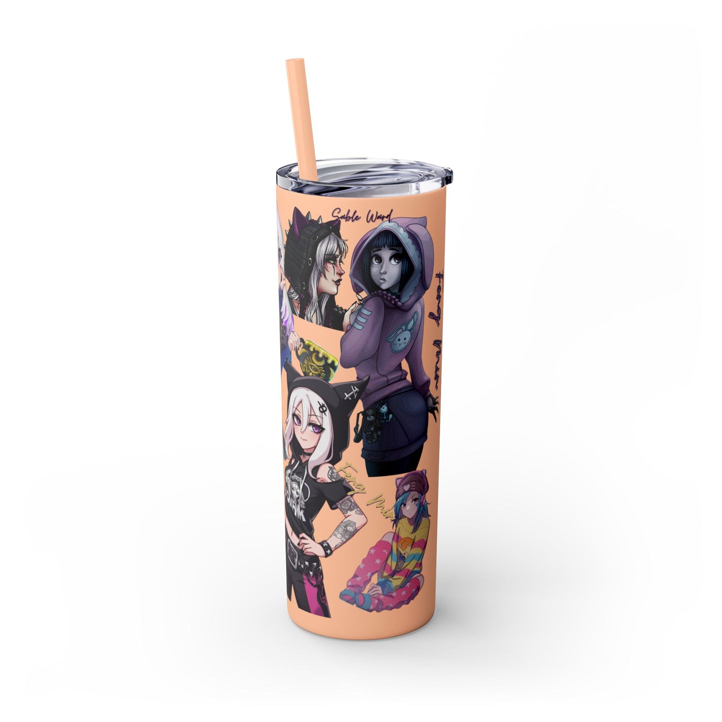 Sable Ward +Feng Min Skinny Tumbler with Straw - 20oz (Dead by Daylight)