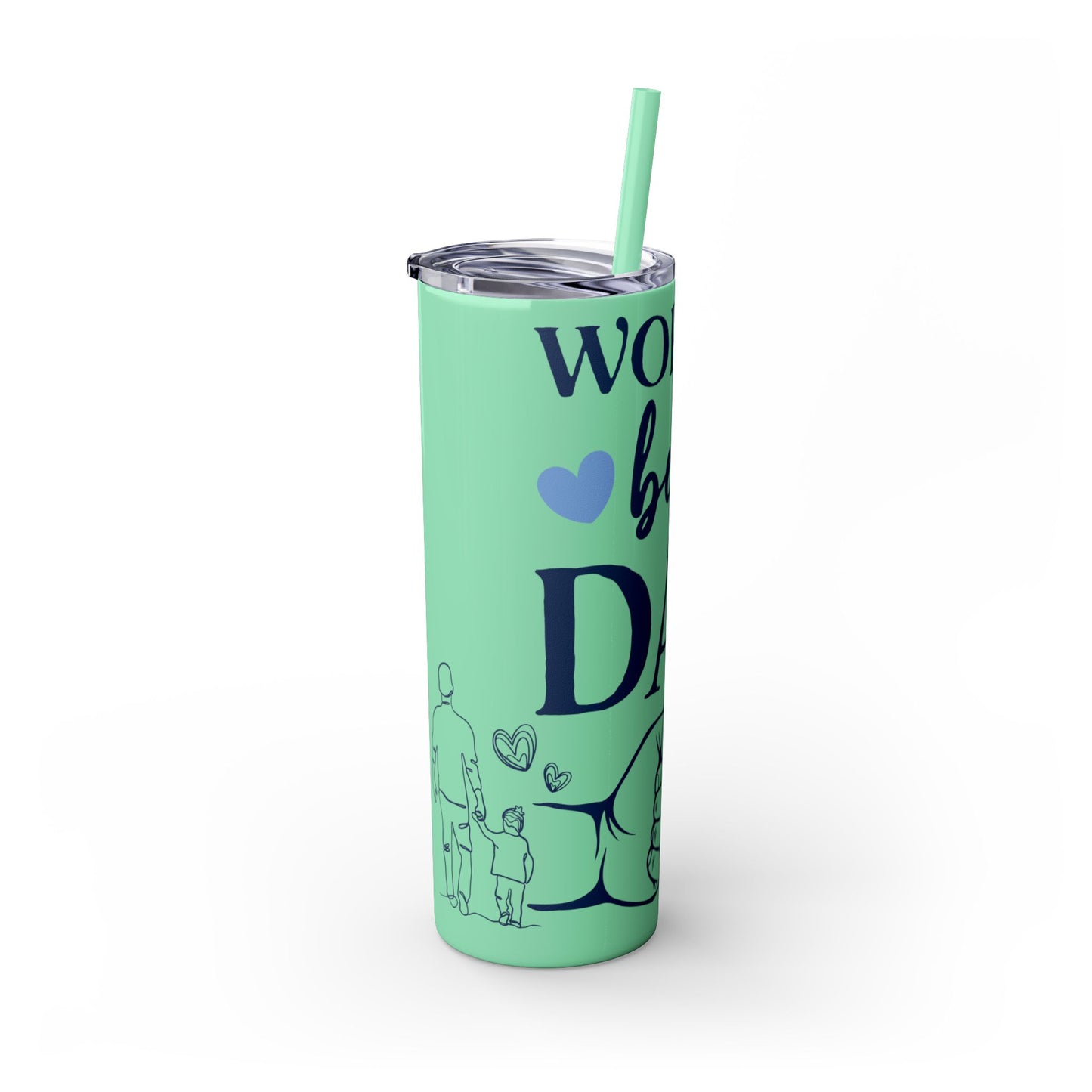 World's Best Dad Skinny Tumbler