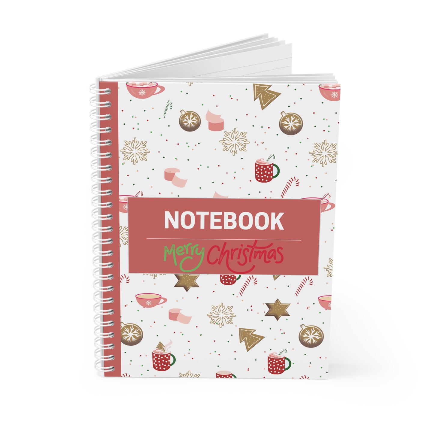 Christmas Spiral Notebook